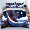 3D Inuyasha Japan Anime Cartoon Comforter Bedding Set Duvet Cover Bed Set Quilt Cover Pillowcase king 2 - Inuyasha Shop