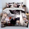 3D Inuyasha Japan Anime Cartoon Comforter Bedding Set Duvet Cover Bed Set Quilt Cover Pillowcase king 20 - Inuyasha Shop