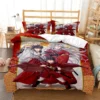 Anime Inuyasha 3D Bedding Set Black Duvet Quilt Cover Set Comforter Cover Pillowcase King Queen Size 22 - Inuyasha Shop