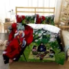 Anime Inuyasha 3D Bedding Set Black Duvet Quilt Cover Set Comforter Cover Pillowcase King Queen Size 3 - Inuyasha Shop