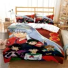 Anime Inuyasha 3D Bedding Set Black Duvet Quilt Cover Set Comforter Cover Pillowcase King Queen Size 9 - Inuyasha Shop