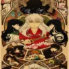 Inuyasha Poster Paintings Kraft Paper Japanese Anime Wall Art Classic Prints Vintage Home Decoration Birthday Present 7 - Inuyasha Shop