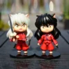 New Inuyasha Anime Figure Higurashi Kagome Miroku Sesshoumaru Action Figure Q Version Toys Pvc Model Doll 2 - Inuyasha Shop