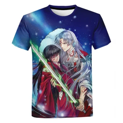 New Spring Summer Fashion Anime T shirt Inuyasha 3D Printed Men Women Oversize Casual Tshirt Trendy 7 - Inuyasha Shop