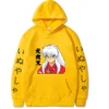 Uniex Anime InuYasha Hoodie Long Sleeve Harajuku Streetwear Hip Hop 3 - Inuyasha Shop