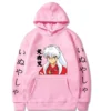 Uniex Anime InuYasha Hoodie Long Sleeve Harajuku Streetwear Hip Hop 5 - Inuyasha Shop