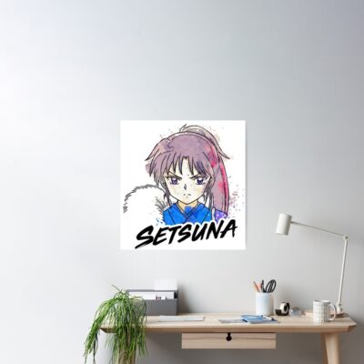 Setsuna Watercolor Poster Official Inuyasha Merch