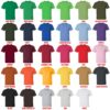 t shirt color chart 1 - Inuyasha Shop