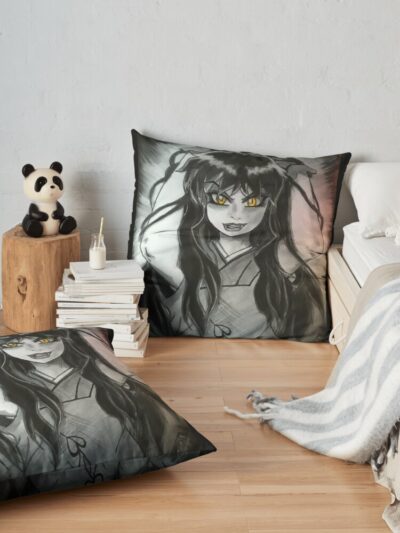 Moroha Demon Mode Throw Pillow Official Inuyasha Merch