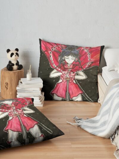 Moroha Moon Cycle Throw Pillow Official Inuyasha Merch