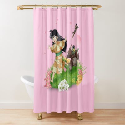 Rin & Jaken Shower Curtain Official Inuyasha Merch