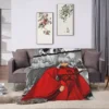 kf S141869e53bb9408abf45bb5076124951H Vintage Classic Inuyasha Anime Blankets Warm Flannel Sesshoumaru Kagome Higurashi Throw Blanket for Home Sofa Office - Inuyasha Shop