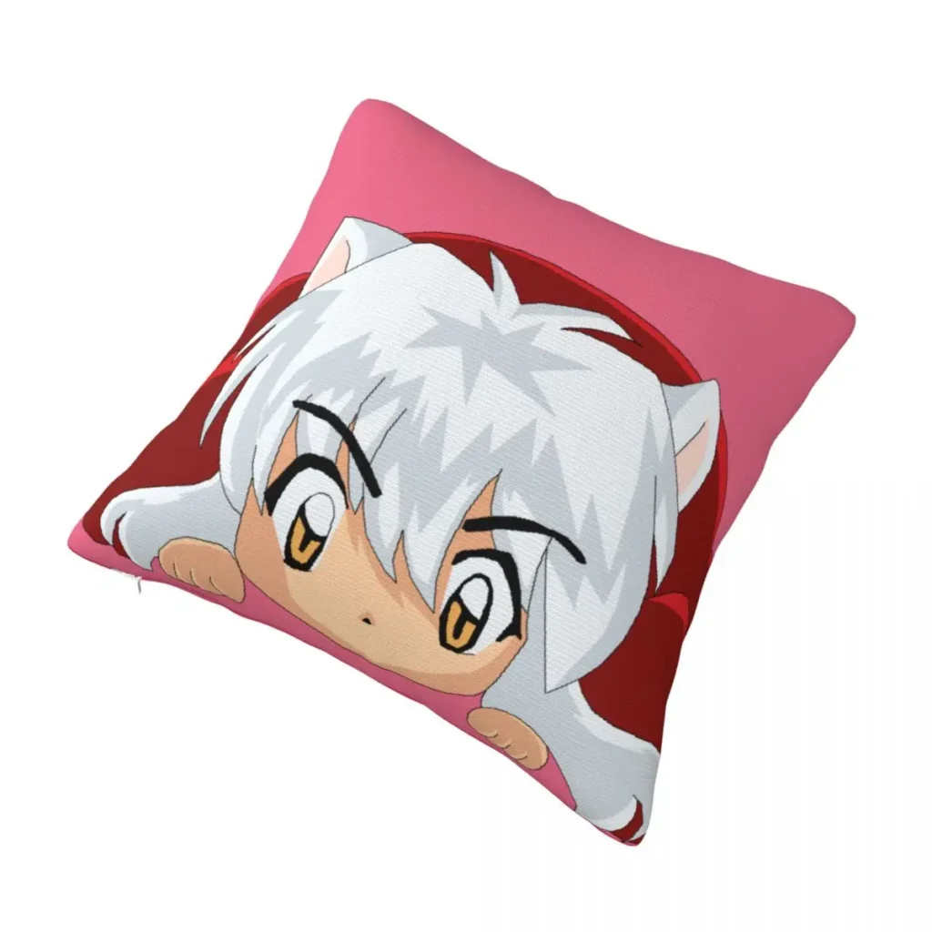 kf S20aec3a28a7c4ed7b6d090563c64e887a Inuyasha Plaid Pillowcase Printing Polyester Cushion Cover Decor Japanese Anime Pillow Case Cover Home Drop Shipping - Inuyasha Shop