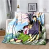 kf S381d356c21ca411599af397a76251ca4R Cartoon Anime Inuyasha Throws Blanket for Sofa Bedding Couch Hiking Picnic Super Soft Cute kawaii Flannel - Inuyasha Shop