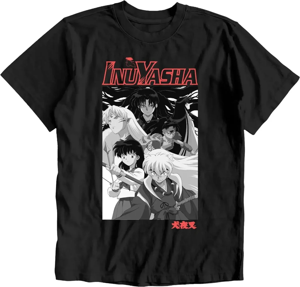 kf S9002f09ce7224e59a0a98b091f453565c Inuyasha Characters Anime Graphic Print T shirts for Man Woman Summer Casual Breathable Short Sleeve - Inuyasha Shop