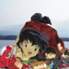 kf Sa25a868fb0e34951a8c4d4f432ae1da74 Anime Inuyasha Knitted Blanket Coral Fleece Plush Japanese Kagome Shippou Super Warm Throw Blanket for Bedroom - Inuyasha Shop