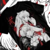 kf Sa7d007b9c24a4eb2847082ef77707a5cp Inuyasha Sesshomaru T shirt Red Moon Inu Yasha Anime Black Short Sleeve Soft Tee - Inuyasha Shop