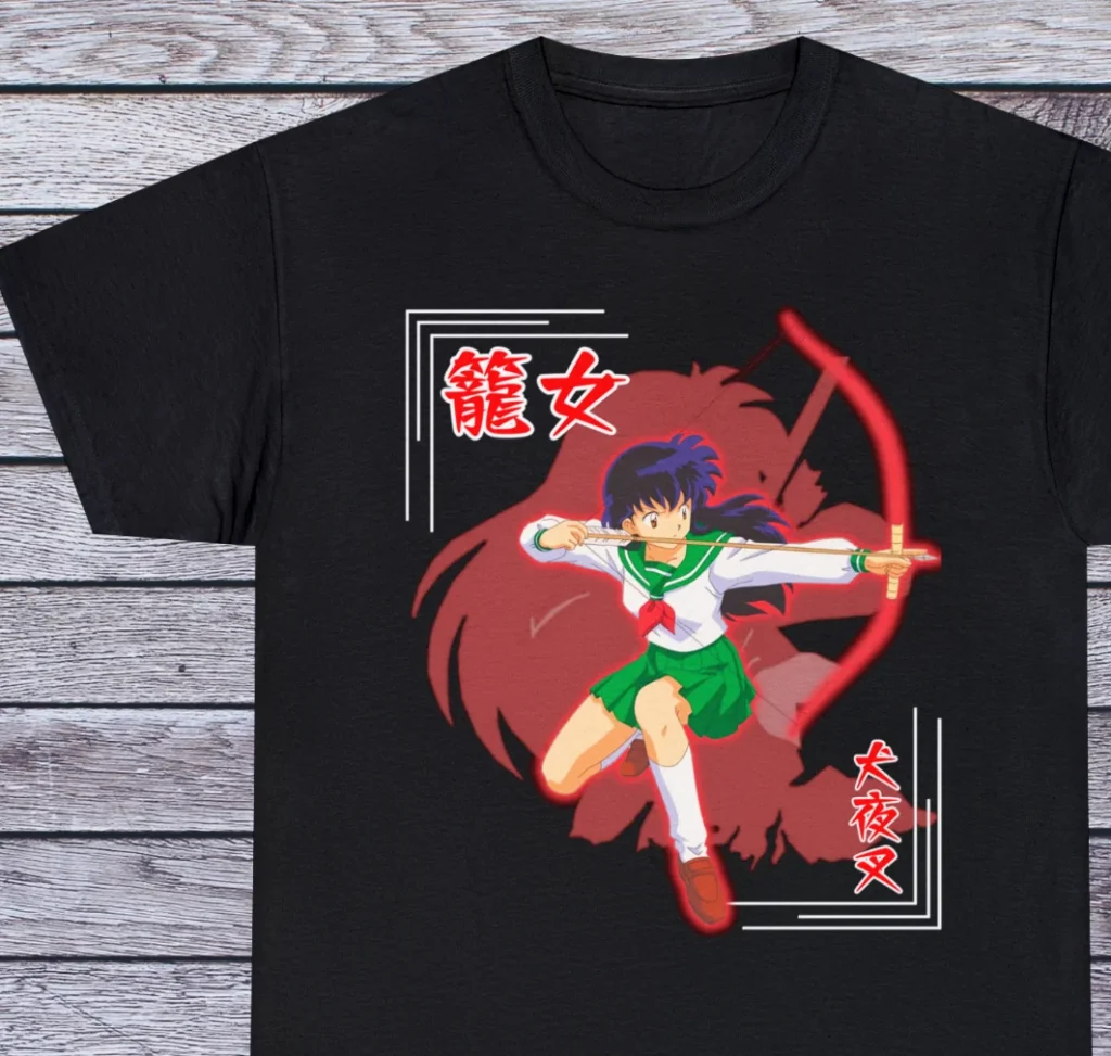 kf Sbf63d27b349f4a7e92bc90fde89cf6e33 Kagome T Shirt Inuyasha Tee 90s Anime Clothing Manga Cosplay Japanese - Inuyasha Shop