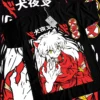 kf Sdf36c4925f2a40ca802dcf30ce434ec3C Inuyasha Sesshomaru T shirt Red Moon Inu Yasha Kawaii Anime Tee Shirt All Size - Inuyasha Shop