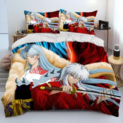 Sesshoumaru and Inuyasha In 3D Inuyasha Japan  Bedding Set