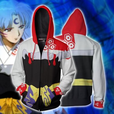 InuYasha Anime Sesshomaru Zipper Hoodies