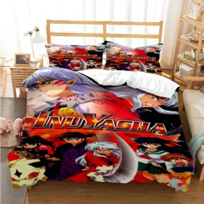 Classic Anime Inuyasha   3D Bedding Set
