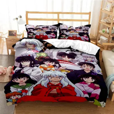Full Characters In Anime Inuyasha   3D Bedding Set