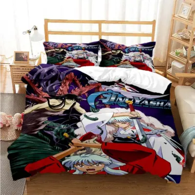 Best Fight In Anime Inuyasha   3D Bedding Set