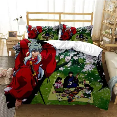 Anime Inuyasha   New Arrival 3D Bedding Set