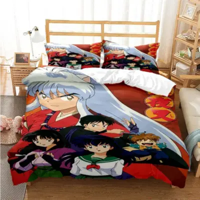 Classic Design In Anime Inuyasha   3D Bedding Set