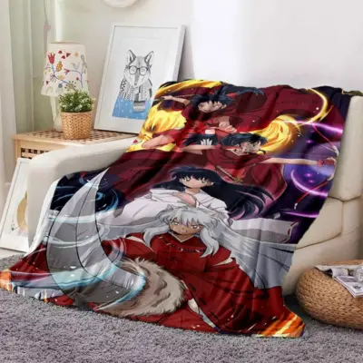 Rin and Anime Inuyasha Throw Blanket