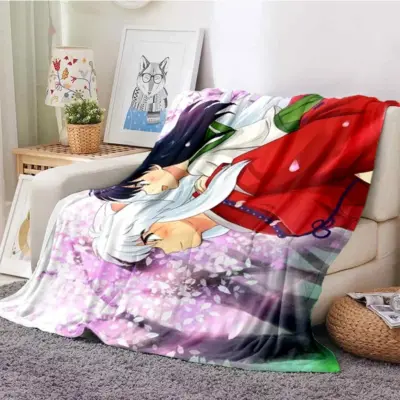 Natsuko In Anime Inuyasha Throw Blanket  Blankets