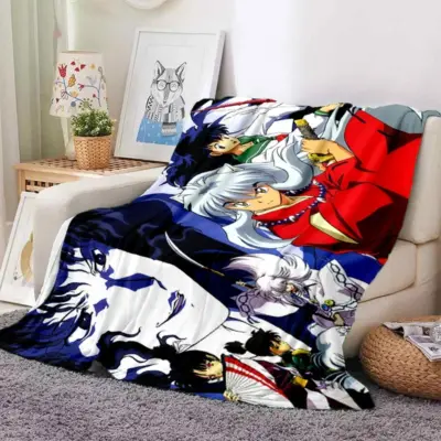 Classic Style In Anime Inuyasha Throw Blanket