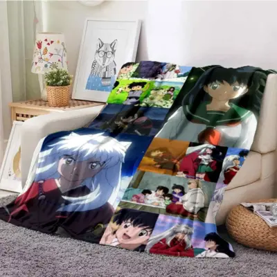Best Scene In Anime Inuyasha Throw Blanket