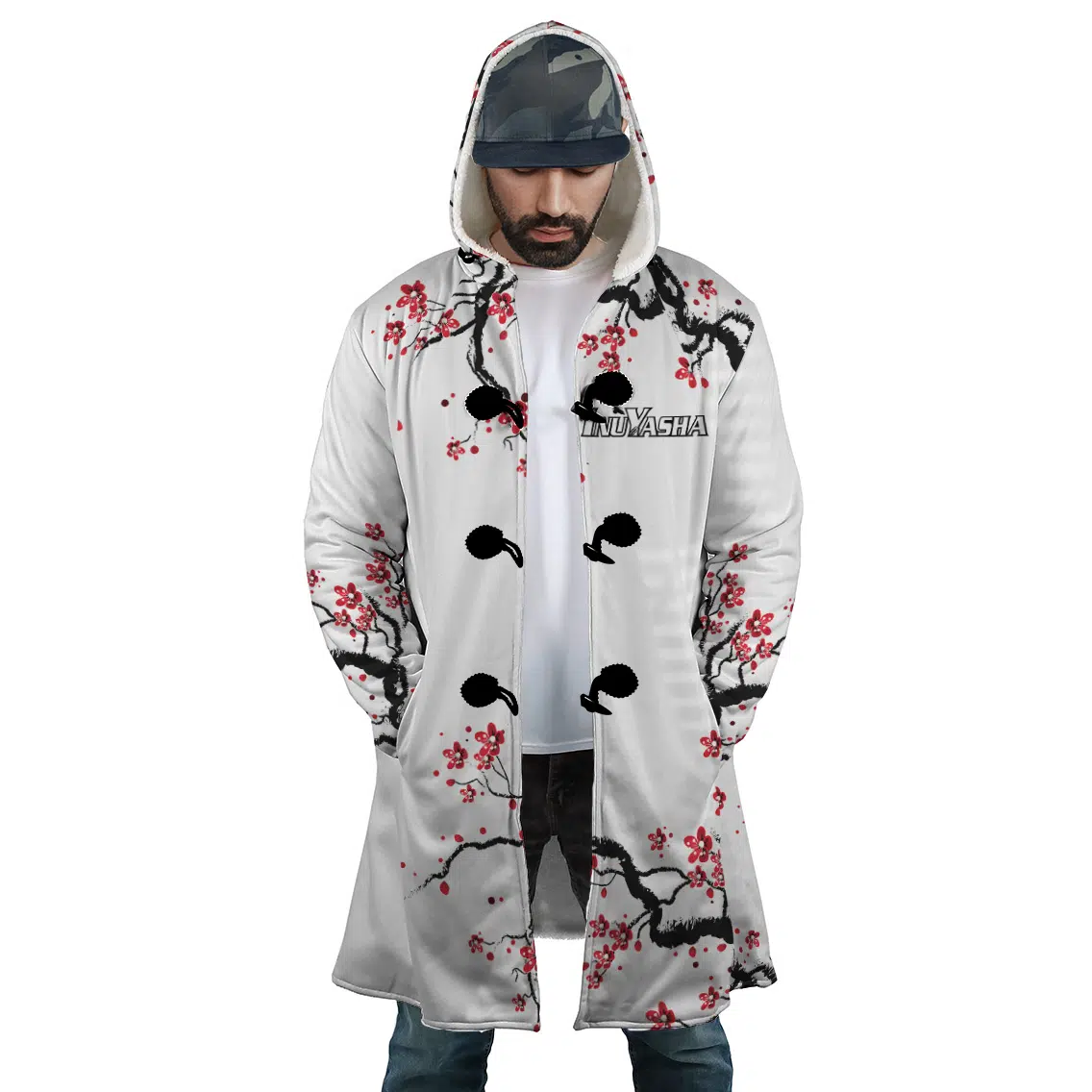 Inuyasha Cherry Blossom Dream Cloak Coat - Image 5