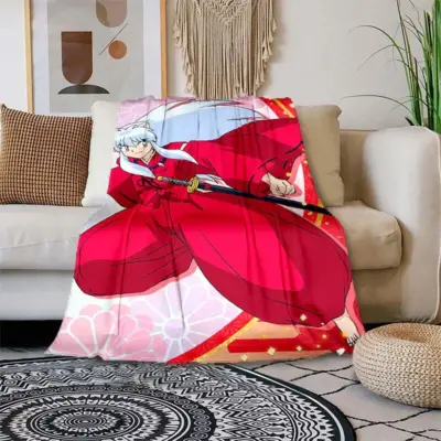 White Hair In Inuyasha Printing Thin - Air Condition Blanket