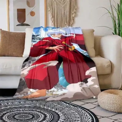 Unique Piicture Of Inuyasha Printing Thin - Air Condition Blanket