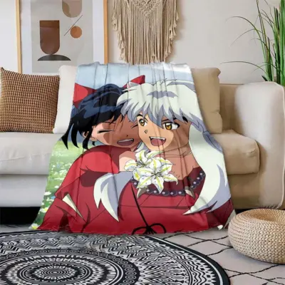 Best Couple In Inuyasha Printing Thin - Air Condition Blanket