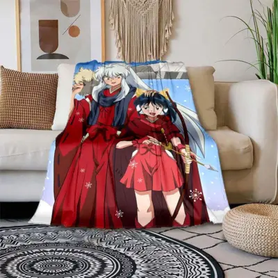 Hot Inuyasha Printing Thin - Air Condition Blanket