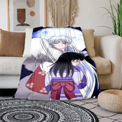 Couple In Inuyasha Printing Thin - Air Condition Blanket