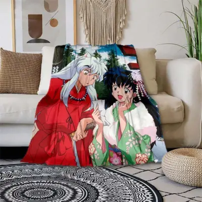 Classic Design Inuyasha Printing Thin - Air Condition Blanket