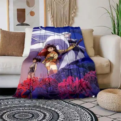 Rin And Inuyasha Printing Thin - Air Condition Blanket