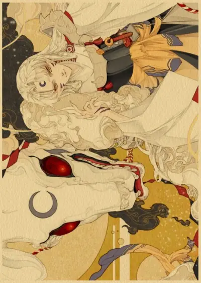 New Design In Inuyasha Paintings Kraft Paper Japanese Anime Poster