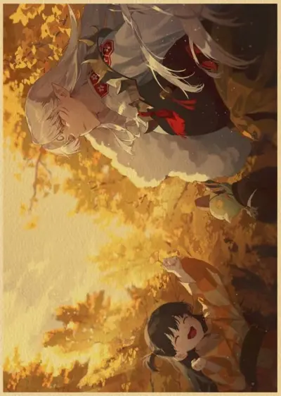 Inuyasha New Arrival Poster Paintings Kraft Paper Japanese Anime Poster