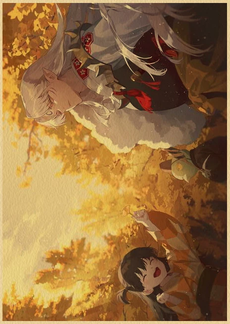 Inuyasha New Arrival Poster Paintings Kraft Paper Japanese Anime Poster