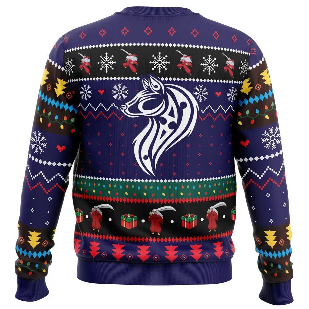 Hot Anime Inuyasha Ugly Christmas Sweater - Image 2
