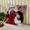 Inuyasha And Kagome With Flower Design Pillowcase