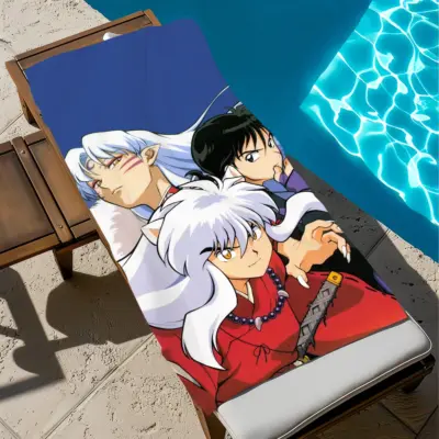 I-Inuyasha Anime Towel Pool Beach Towel