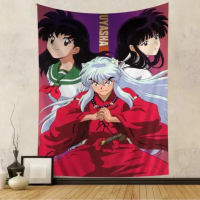 Inuyasha And His Girl Friends Tapestry