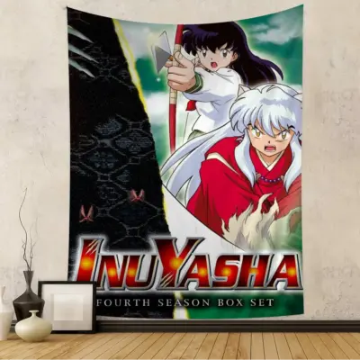 Inuyasha And Kagome Season Box Tapestry